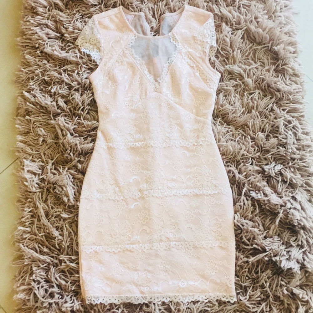 Mini dress light pink